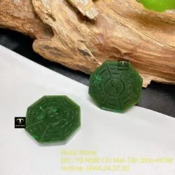 Bát quái ngọc bích Canada, kích thước 38mm - Hình ảnh 2