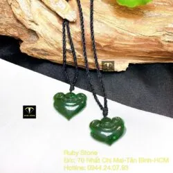 Mặt dây chuyền Khoá trường mệnh Ngọc bích, KT 32mm - Hình ảnh 5