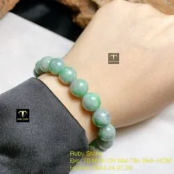 Vòng chuỗi ngọc Cẩm thạch đậu lý 10 ly - Hình ảnh 5