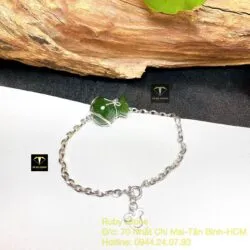 Lắc bạc túi tiền ngọc bích Canada - Hình ảnh 4