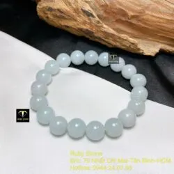 Vòng chuỗi ngọc Cẩm thạch phớt xanh 10,3 ly - Hình ảnh 3