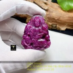 Phật Bà Quan Âm Bồ Tát Ruby Nam Phi, kích thước 47mm - Hình ảnh 4