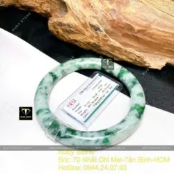 Vòng ngọc Cẩm thạch sơn thuỷ, ni tay 54mm - Ảnh 2