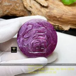 Phật Di Lặc Ruby Nam Phi VIP, kích thước 50mm - Hình ảnh 6