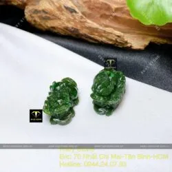 Cặp tỳ hưu ngọc bích Canada xanh đậm (Linh vật Phong thủy trưng bày) - Ảnh 3