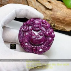 Phật Di Lặc Ruby Nam Phi VIP, kích thước 50mm - Hình ảnh 4
