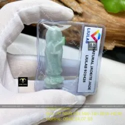 Phật quan thế âm bồ tát Cẩm thạch xanh lý - Ảnh 2