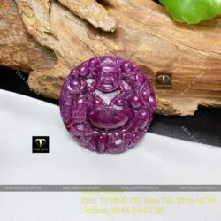 Phật Di Lặc Ruby Nam Phi VIP, kích thước 50mm - Hình ảnh 5