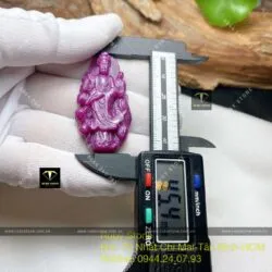 Phật Quan Âm Bồ Tát Ruby Nam Phi, kích thước 45,5mm - Ảnh 6