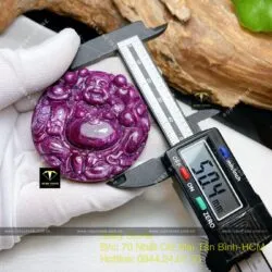 Phật Di Lặc Ruby Nam Phi VIP, kích thước 50mm - Hình ảnh 3