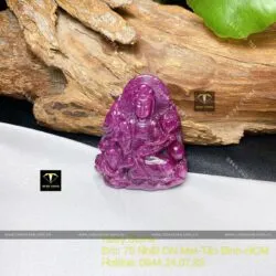 Phật Bà Quan Âm Bồ Tát Ruby Nam Phi, kích thước 47mm - Hình ảnh 3