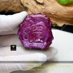 Phật Di Lặc Ruby Nam Phi, kích thước 42mm - Ảnh 6