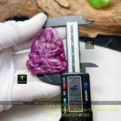 Phật Bà Quan Âm Bồ Tát Ruby Nam Phi, kích thước 47mm - Hình ảnh 5