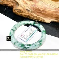 Vòng ngọc Cẩm thạch sơn thuỷ, ni tay 54mm - Ảnh 3