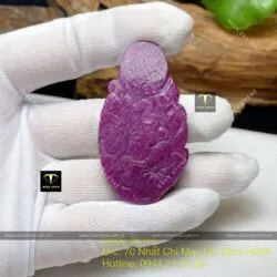 Phật Bà Quan Âm Bồ Tát Ruby Nam Phi, kích thước 52mm - Hình ảnh 5