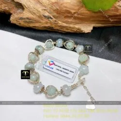 Vòng ngọc Cẩm thạch mix charm bạc 925 - Ảnh 2