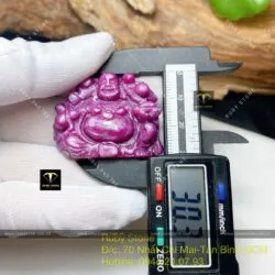 Phật Di Lặc Ruby Nam Phi, kích thước 30mm - Ảnh 6