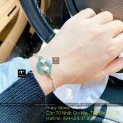 Lắc bạc Lam Ngọc thiết kế