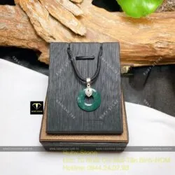 Bộ sản phẩm đồng điếu Lam ngọc thiết kế, bạc 925 - Ảnh 5