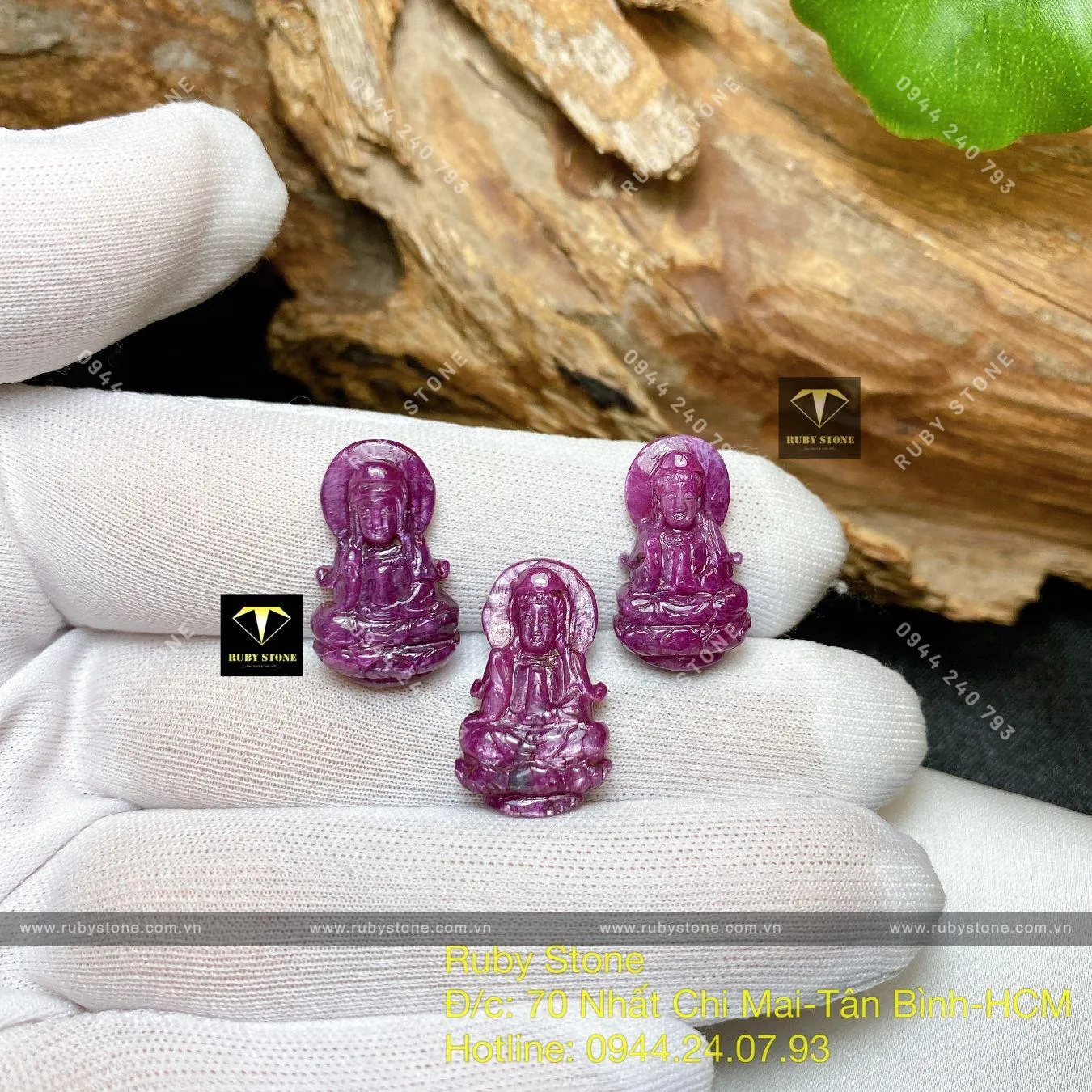 Phật Bà Quan Âm Bồ Tát Ruby Nam Phi, kích thước 20mm Phật Bà Quan Âm Bồ Tát Ruby Nam Phi, kích thước 20mm - Ảnh 3