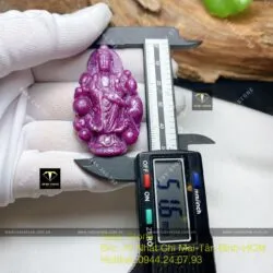 Phật Bà Quan Âm Bồ Tát Ruby Nam Phi, kích thước 52mm - Hình ảnh 6