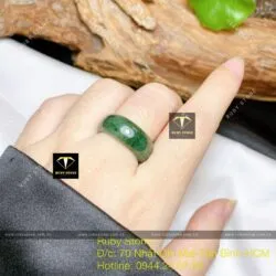 Nhẫn ngọc Cẩm thạch dầu lý - Ảnh 4
