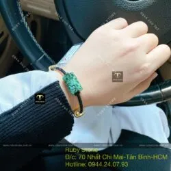 Lu thống ngọc Cẩm thạch sơn thuỷ A chạm khắc