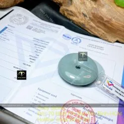 Đồng điếu Lam ngọc nhạt, kích thước 43mm - Ảnh 2