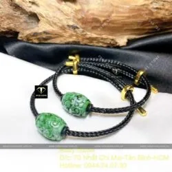 Lu thống ngọc Cẩm thạch sơn thuỷ A cham khắc - Hình ảnh 5