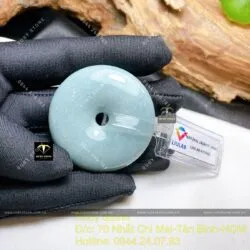 Đồng điếu Lam ngọc nhạt, kích thước 43mm - Ảnh 3