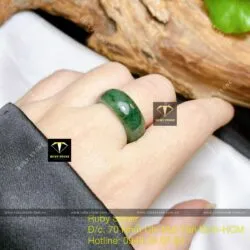 Nhẫn ngọc Cẩm thạch dầu lý - Ảnh 5