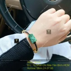 Lu thống ngọc Cẩm thạch sơn thuỷ A chạm khắc - Hình ảnh 7