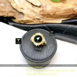 Nhẫn Ngọc Phỉ Thúy Mực Dục, vàng 18k - Ảnh 3