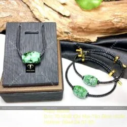 Lu thống ngọc Cẩm thạch sơn thuỷ A cham khắc - Hình ảnh 4
