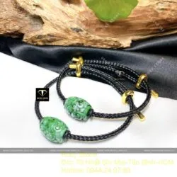 Lu thống ngọc Cẩm thạch sơn thuỷ A cham khắc - Hình ảnh 3