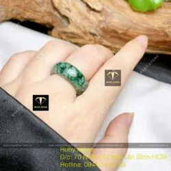 Nhẫn ngọc cẩm thạch sơn thuỷ - Ảnh 5