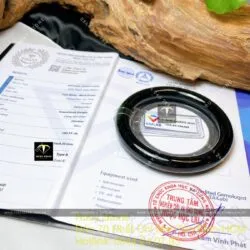 Vòng tay bản tròn ngọc Phỉ Thúy Mực Dục - Ảnh 4