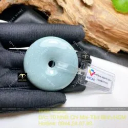 Đồng điếu Lam ngọc nhạt, kích thước 43mm