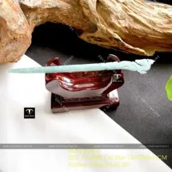 Trâm cài tóc phượng hoàng Lam ngọc bông tuyết, KT 14cm