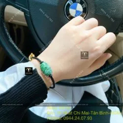 Lu thống ngọc cẩm thạch sơn thuỷ A chạm khắc hoa văn - Ảnh 7