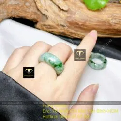 Nhẫn ngọc cẩm thạch sơn thuỷ - Ảnh 5