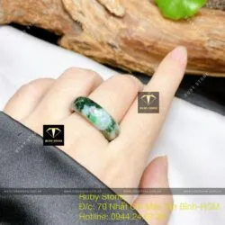 Nhẫn ngọc cẩm thạch sơn thuỷ - Ảnh 6