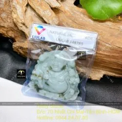 Phật Di Lặc ngọc Cẩm thạch Myanmar - Ảnh 2