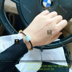 Lu thống ngọc cẩm thạch điểm lý chạm khắc