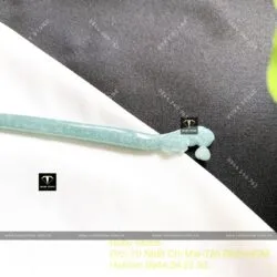 Trâm cài hoa sen Lam ngọc bông tuyết