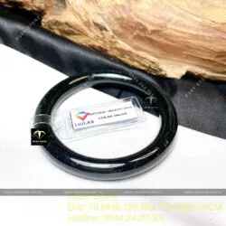 Vòng tay bản tròn ngọc Phỉ Thúy Mực Dục - Ảnh 7