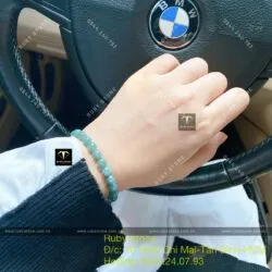 Vòng chuỗi tay Lam ngọc bông tuyết 6 ly