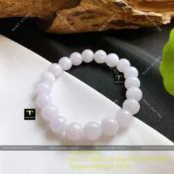 Vòng tay ngọc cẩm thạch phớt tím 10 ly