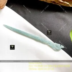 Trâm cài tóc phượng hoàng Lam ngọc bông tuyết, KT 14cm