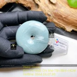 Đồng điếu Lam ngọc nhạt, kích thước 43mm - Ảnh 5